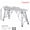 79 inch Upgraded, variant on Folding Scaffolding Heavy-Duty Foldable, Railing Suitable for Home Renovation Steel Scaffolding, Anti-slip Pedal, Heavy-duty Thickened