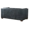 thumbnail image 6 of Crafters and Weavers Tuxedo Contemporary Italian Leather Loveseat in Slate, 6 of 7