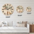 thumbnail image 4 of Designart 'Two Deers With Winter Cottage' Farmhouse Wood Wall Clock, 4 of 5
