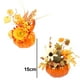 thumbnail image 2 of 2 piezas de adornos de mesa navideña: calabaza artificial, hoja de arce de girasol, 2 of 5