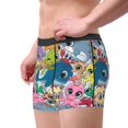 thumbnail image 2 of Yiaed Cartoon Marine Animals Print Men's Soft Cotton Boxer Shorts Breathable Boxers Underwear Moisture-Wicking Underwear Stretch Boxer Briefs for Man-Large, 2 of 5
