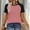 Pink #02, variant on Womens Summer Tops Color Block Short Sleeve Raglan Shirts Spring Fashion Clothes Vacation Outfits