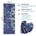 thumbnail image 2 of Blue Purple Butterfly Pattern Hot Yoga Mat Towel Non Slip for Hot Yoga - Quick-Drying Yoga Mat Cover with 4 Corner Pockets with Travel Bag - Hot Yoga Towel Non Slip 74"x26", 2 of 6