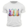 thumbnail image 1 of Camisa Casual de Cuello de la Tripulación de la Impresión de Pascua de Manga Corta de Verano Top Ligero de Poliéster para los Hombres, Camiseta de Manga Corta para el Uso Diario de Primavera Verano, 1 of 1