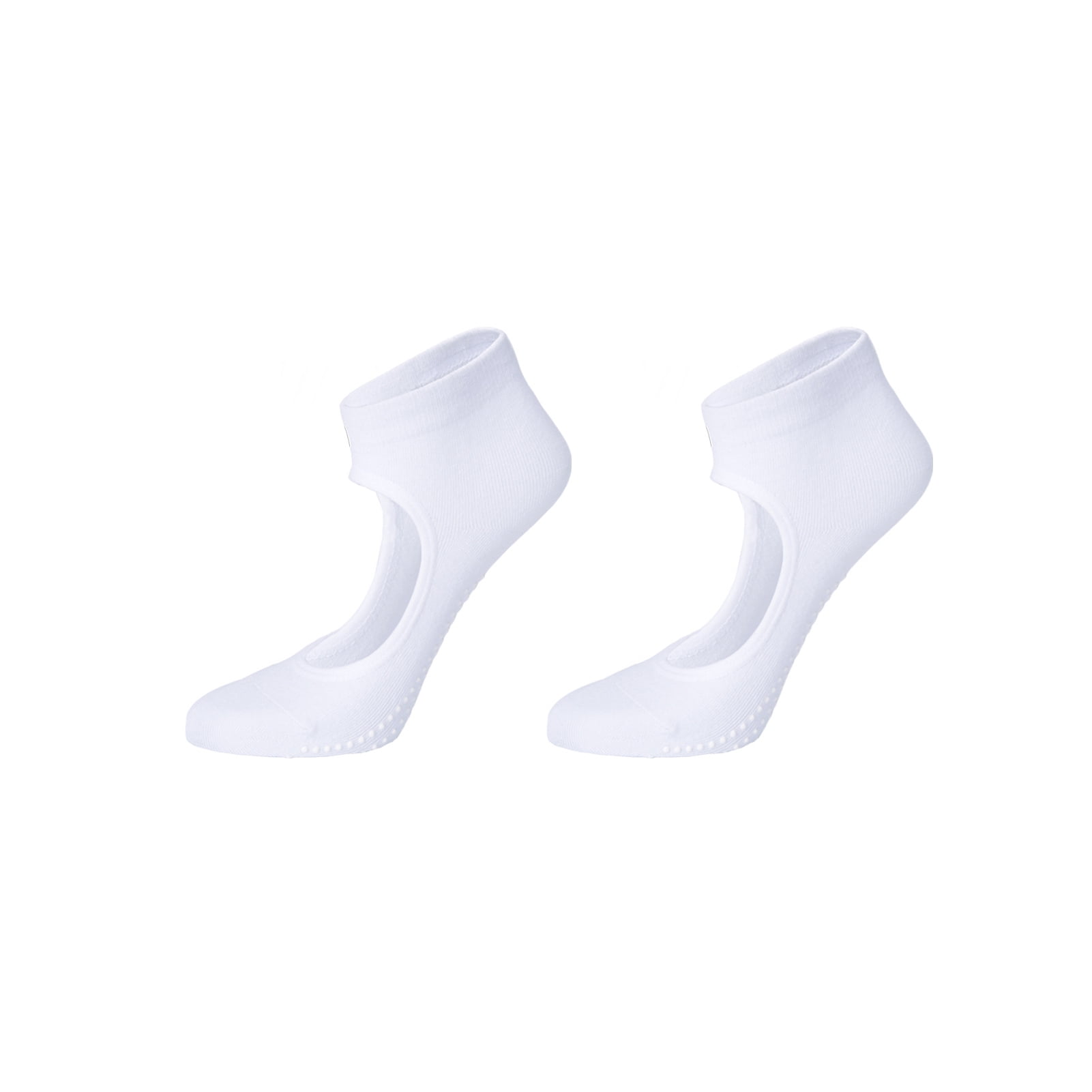 1 Pair Yoga Socks Women Backless Cotton Non-slip Socks Invisible Socks E&F 