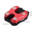 thumbnail image 2 of LABSERRON Kickstand Support Plate For Motorcycle Parking 5.00X2.00X0.30in 1Set, 2 of 8