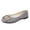 #008-Gray, variant on Women's Fashionable Casual Flat Loafers with Decorative Metal Buckle Spring and Fall Comfortable Soft Cloth Shoes for Daily Wear Large Size