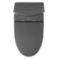 thumbnail image 3 of Fine Fixtures Dual-Flush Elongated One-Piece Toilet with High Efficiency Flush in Matte Grey, 3 of 11