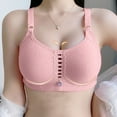 thumbnail image 3 of Bigersell Seamless Bra Women Fashion Solid Color Comfortable Hollow Out Bra Underwear No Underwire Big & Tall Size Female Bra, Style 4063, 40B, 3 of 8