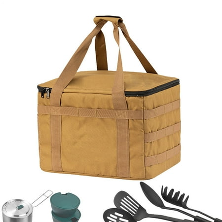 Hemousy Camping Bag Camping Storage Box Cube 20L Container Ergonomic Waterproof Bin Organizer for Travel Hiking Boat Kayak College Dorm polite