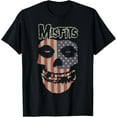 thumbnail image 1 of Misfits – Skull Logo Flag T-Shirt Mens Short Sleeve T Shirts, 1 of 2