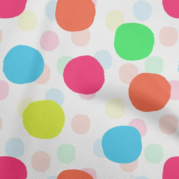 oneOone Rayon Fuschia Pink Fabric Polka Sewing Craft Projects Fabric Prints By Yard 56 Inch Wide