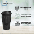 thumbnail image 5 of Mainstays 18oz Rich Black Plastic Travel Coffee Cup with Lid, 5 of 14