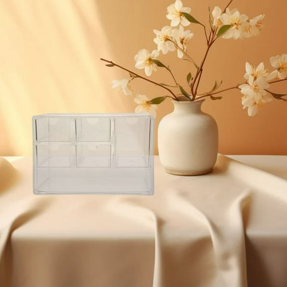 WHAMVOX Desk Organizer Drawer Design Storage Holder Makeup Storage Box Decorative Desk Organizer Office Desk Organization Desktop Drawer