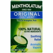 4 Pack Mentholatum Ointment/Topical Analgesic/Aromatic Vapors, 1 Ounce Each