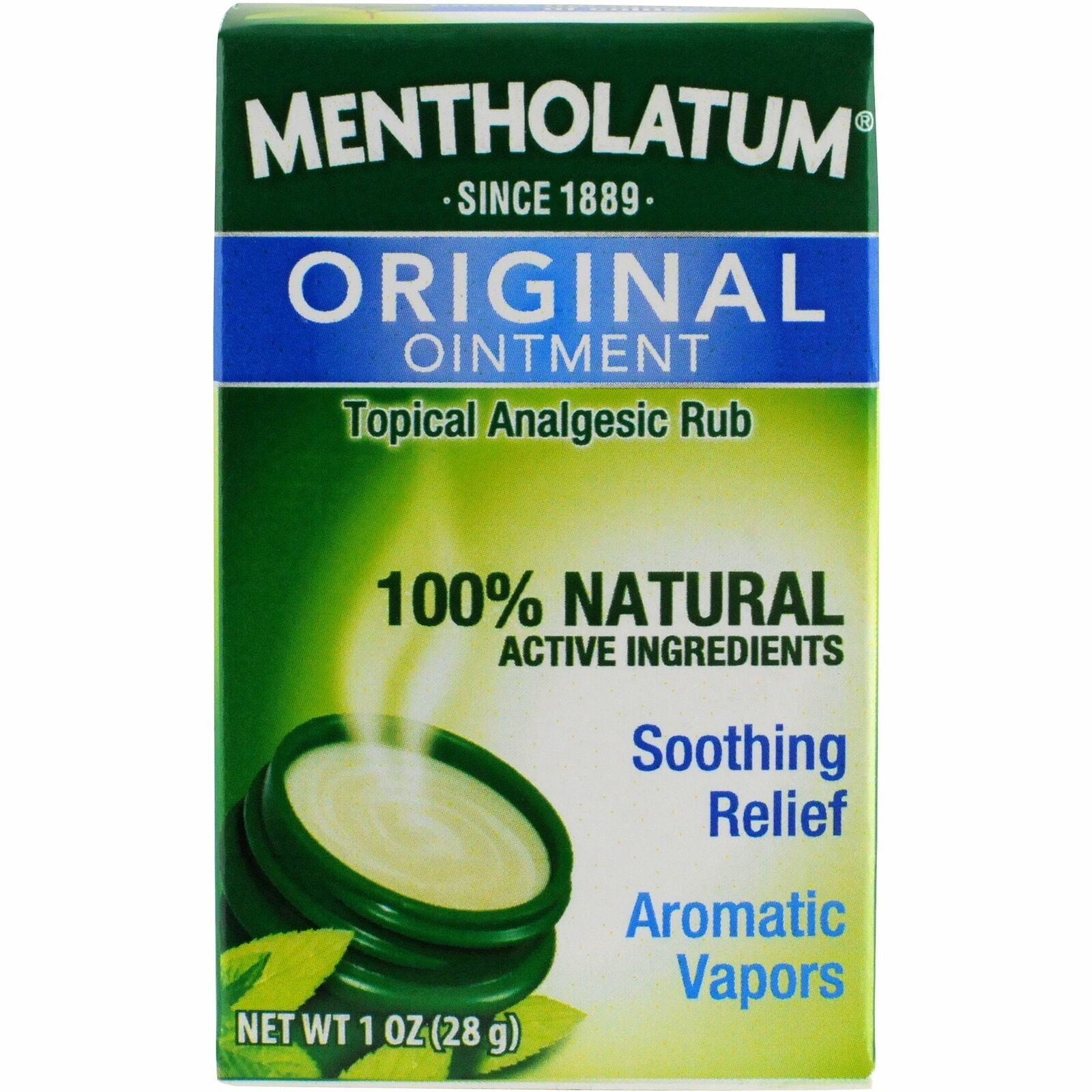 5 Pack Mentholatum Ointment/Topical Analgesic/Aromatic Vapors, 1 Ounce Each