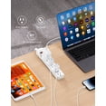 thumbnail image 2 of Protector contra sobretensiones Power Strip DEWENWILS de 6 salidas y 6 pies con cable, 2 of 7