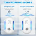 thumbnail image 2 of Meuvax 2 Pack Ultra Sound Pest Control Device, 2025 New Pest Control Plug in Indoor for Mouse Rodent Bugs Ants Roach Spider, 2 of 9