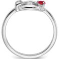 thumbnail image 2 of 14K White Gold Polished Diamond And Ruby Circle Ringsize 7 - Jbsp, 2 of 5