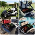 thumbnail image 6 of Golf Cart Seat Covers for 2 Seater,Game Controller Soft Microfiber Cart Seat Towel Blanket,Modern Art Gaming Handheld Black Absorbent Breathable Non Slip Bench Seats Protector for Golf Course 51"x31", 6 of 9