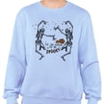 thumbnail image 2 of Spooky Tis the Season Sweatshirt Unisex 2X-Large Light Blue, 2 of 5