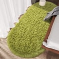 thumbnail image 5 of TWINNIS Super Fluffy Oval Area Rugs for Bedroom Living Room Nursery Room,2.6'x5.3',Green, 5 of 7