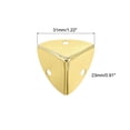 thumbnail image 2 of 12 Pcs Metal Edge Guard, 23mm Decorative Box Corner Cover, Furniture Corner Edges Protector with Mounting Screws, Light Gold, 2 of 6