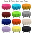 Exquisite 84" Round Tablecloth Cover Red Disposable Plastic