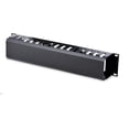 thumbnail image 1 of .com 2U Horizontal Finger Duct Rack Cable Management Panel with Cover CMDUCT2U Black, 1 of 5
