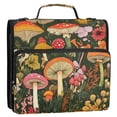 thumbnail image 5 of FORMRS Zipper Binder with Shoulder Strap 2-inch Ring 500 Sheet Capacity File Bag, Colorful Mushroom, 5 of 5