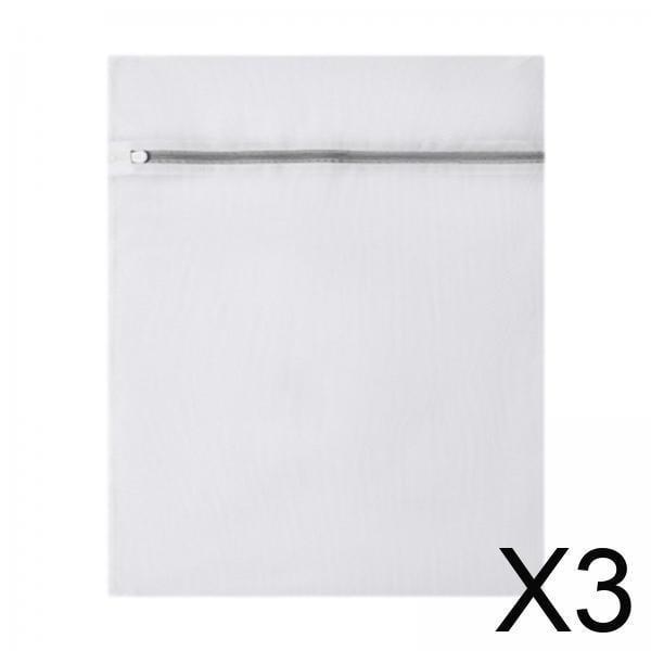 3xBolsa De Lavandería Para Lavadora Bolsa De Lavado Con Cremallera Para Ropa Medias Chaqueta 40 Cmx50 Cm