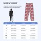 thumbnail image 4 of Fotbe Hearts for Valentines day Pantalones de Pijama para Hombre, Pantalones de Dormir, Pantalones de Casa con Cintura Ajustable y Bolsillos-Medium, 4 of 6