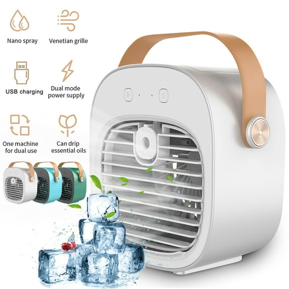 CVLNCYCLING Clearance Air Cooling Fan for Bedroom,Portable Air Conditioner,Quiet Air Cooler,USB Air Conditioner Humidifier Fan Portable Cooler for Room & Office Desk Outdoors Travel