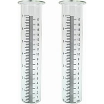 Happon 7" Plastic Rain Gauge Replacement Tube,Rain Gauges Tubes for Outdoor Garden Yard Home, 2Pcs