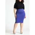thumbnail image 3 of ELOQUII Women's Plus Size Neoprene Pencil Skirt, 3 of 6