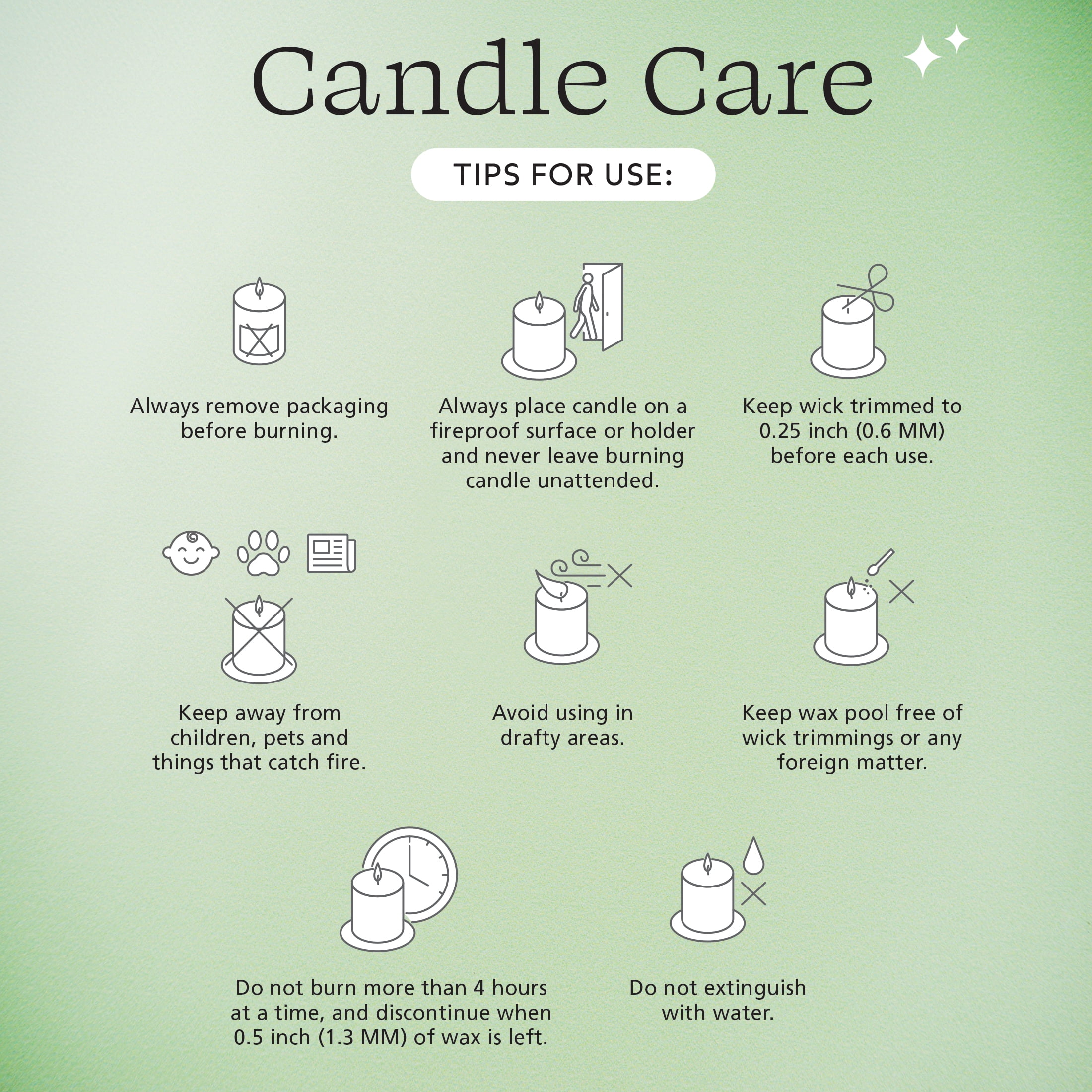 Mainstays Single Wick 3" x 6" Pillar Candle, Unscented, Ivory, 3 Pack