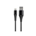 thumbnail image 1 of Monoprice Apple MFI Certified Lightning to USB Type A Charge & Sync Cable - 1.5ft - Black, Nylon-Braid, Durable, Kevlar-Reinforced - AtlasFlex Series, 1 of 2