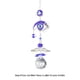 thumbnail image 3 of Jardín Suncatchers Hecho A Mano Azul Turco Mal Ojo Amuleto para El (ojos Caballo), 3 of 6