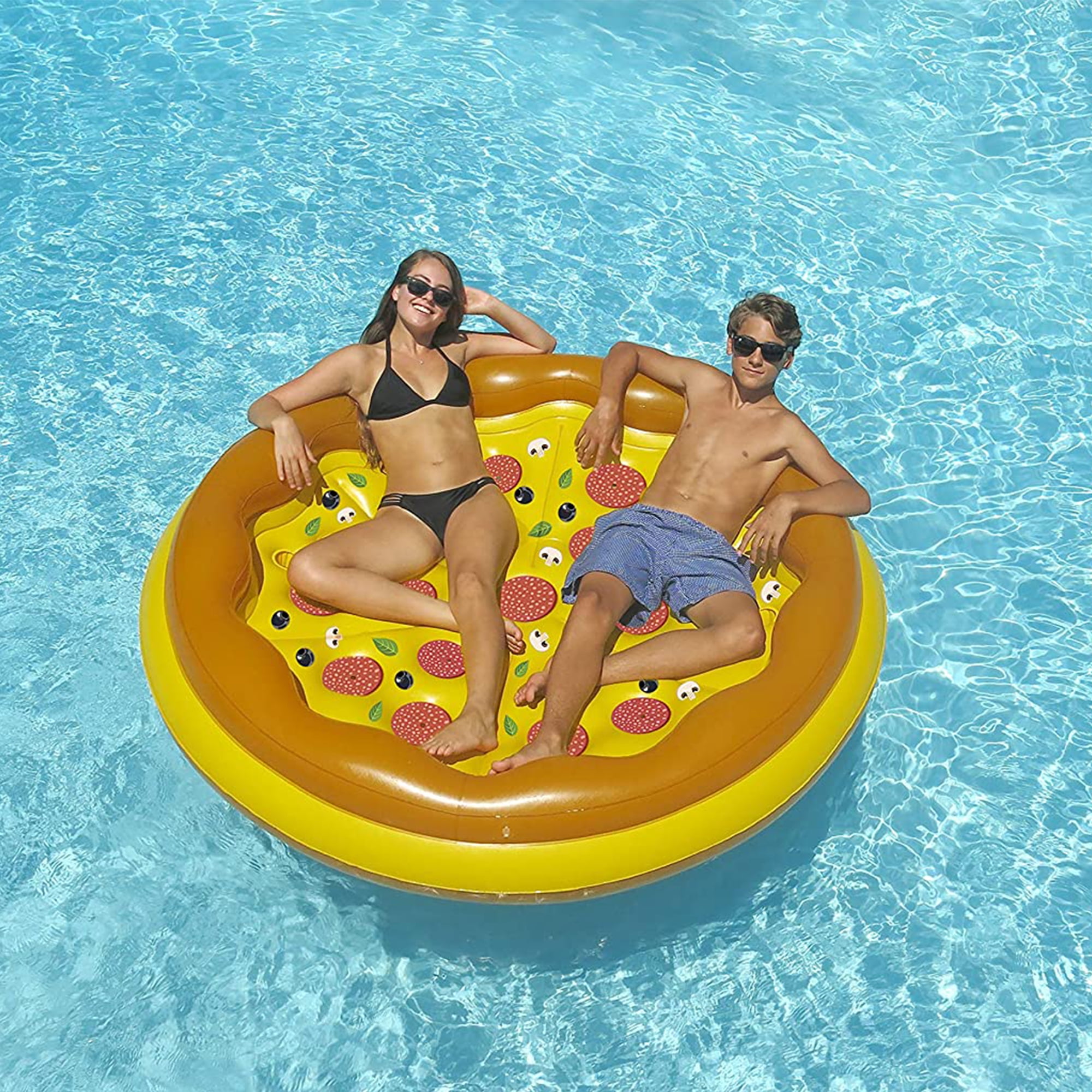 Peacock Giant Inflatable Round Swim Ring Pool Float Beach Swimming Lounger Row 