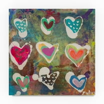 Trademark Fine Art Zwart Heart Vibrations Canvas Wall Art - 14x14