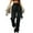Black, variant on Breezora Women's Comfort Stretch High Waist Wide Leg Jeans in Classic Denim for Casual Everyday Wear L Size Black