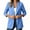 Blue, variant on Staron Women's Cotton Linen Blazer Lightweight Casual Long Sleeve Button Down Collared Work Jacket Solid Business Cardigan Tops Beige L