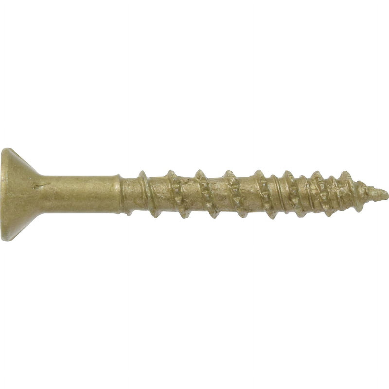 Power Pro One 5012066 No.10 x 1.5 in. 1 lbs Hillman Star Flat Head Bronze Steel Multi-Material Screw - Pack of 122