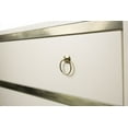 thumbnail image 6 of HomeRoots 389823 31.5 x 36 x 16 in. Monika White & Gold Accent Chest, 6 of 9