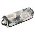 thumbnail image 2 of Hair Tool Organizer Bag with Heat Resistant Mat Removable Travel Storage Case for Hot Air Brushes Curling Irons Ink Wash Style Roses, 2 of 8