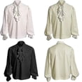 thumbnail image 3 of Disfraz de camisa estilo steampunk victoriano medieval para hombre, 3 of 4