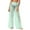 #0198-Mint Green, variant on Ailaofu Women Sheer Mesh Pants See Through Bikini Bottom Swimsuit Cover up Wide Leg Beach Pants