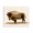 Rustic Bison Woodland Wildlife, variant on Stupell Industries Farmhouse Forest Pattern Deer Canvas Art, 20 x 16, by Amber Sterling