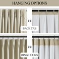 thumbnail image 4 of Cortinas Vision Home Sand Pinch de lino plisado totalmente opaco, 4 of 7