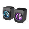 thumbnail image 3 of Altavoces para Computadora, 3Wx2, Graves Profundos en Cuerpo Pequeño, Altavoces Auxiliares Estéreo de 3,5 Mm USB, Altavoces de Escrito Baoblaze mini subwoofer, 3 of 7